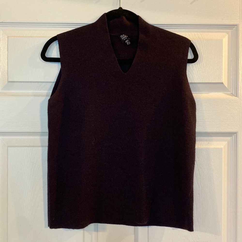 Eileen Fisher Petite Yarn Sweater Vest